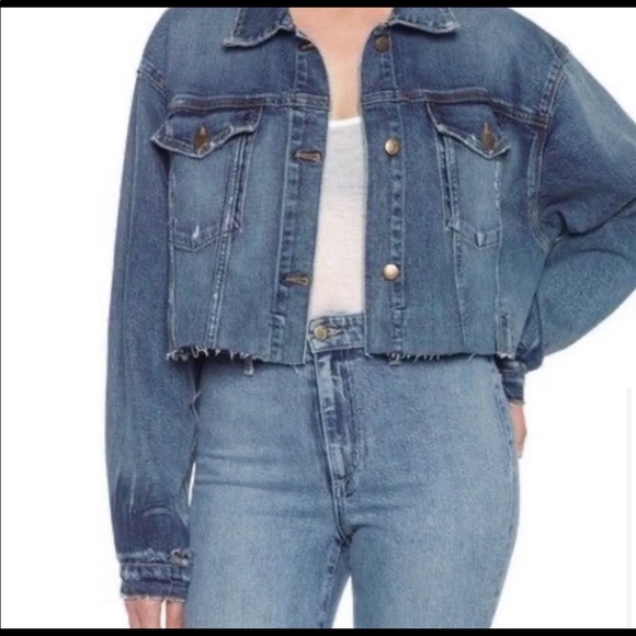 Taylor Hill x Joe’s Jeans Cropped Jean Jacket - Picture 2 of 6
